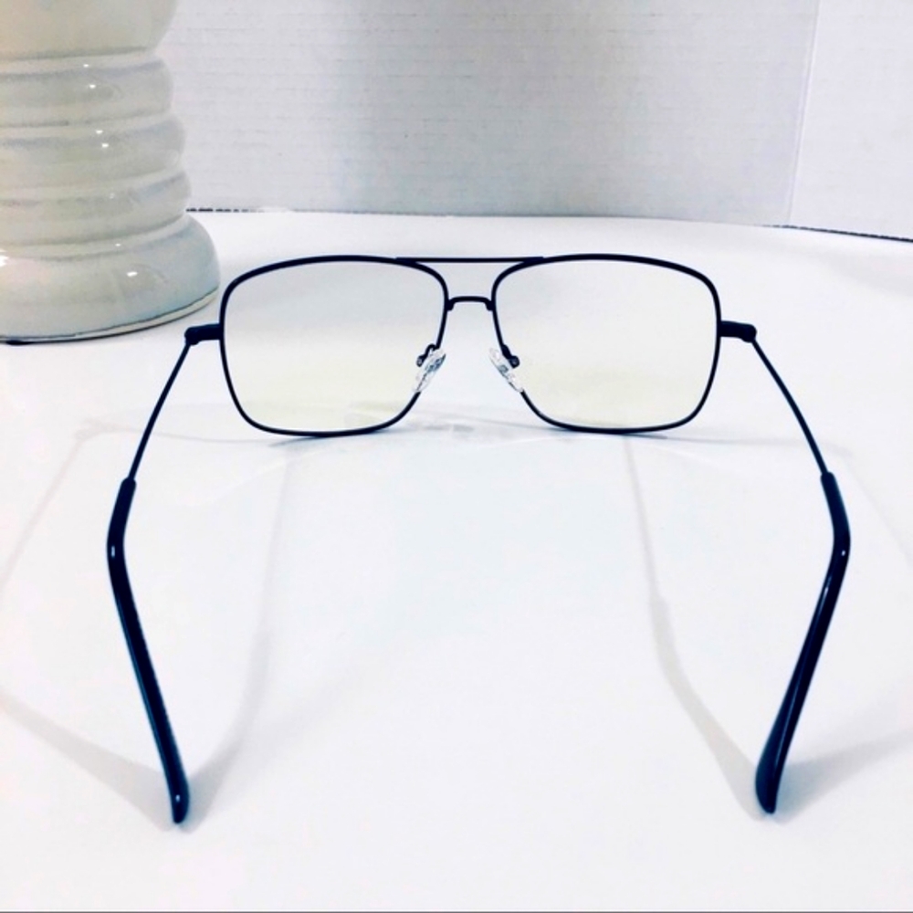 Metal Oversized Blue Light Blocking Glasses